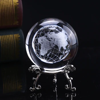 6cm 3D Crystal Ball Glass Laser Engraved Miniature Earth Model Sphere Crystal Craft Home Decoration Accessories Ornament Globe
6cm 3D Crystal Ball Glass Laser Engraved Miniature Earth Model Sphere Crystal Craft Home Decoration Accessories Ornament Globe