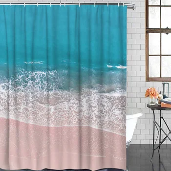 Beautiful Ocean Beach Extra Long Fabric Bath Shower Curtains Summer Sandy Beach Mildew-resistant Bathroom Decor Sets with Hooks
Beautiful Ocean Beach Extra Long Fabric Bath Shower Curtains Summer Sandy Beach Mildew-resistant Bathroom Decor Sets with Hooks