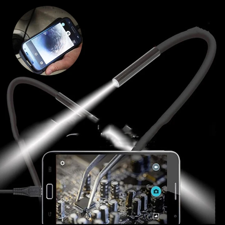 2M 7mm HD 1.3MP PC/Android OTG Phone Endoscope Waterproof Borescope Micro USB Inspection Tube Endoscope Video Camera Hard Cable
2M 7mm HD 1.3MP PC/Android OTG Phone Endoscope Waterproof Borescope Micro USB Inspection Tube Endoscope Video Camera Hard Cable
