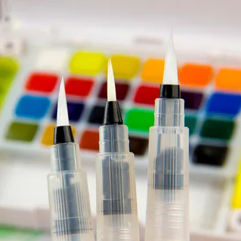 1pc Refillable Water Brush Ink Pen For Water Color Calligraphy Painting Illustration Pen Office Stationery
1pc Refillable Water Brush Ink Pen For Water Color Calligraphy Painting Illustration Pen Office Stationery