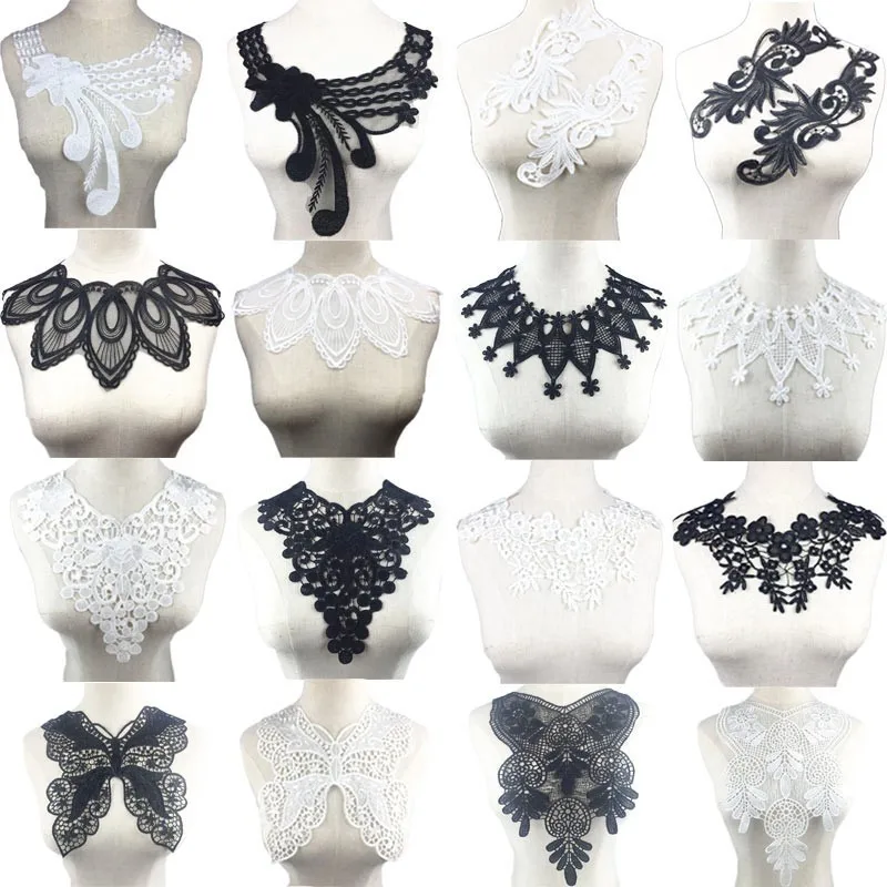 Embroidered Lace Collar Fabric Flower Butterfly Neckline DIY White Black Sewing Applique for Women Clothes Dress Wedding new
Embroidered Lace Collar Fabric Flower Butterfly Neckline DIY White Black Sewing Applique for Women Clothes Dress Wedding new