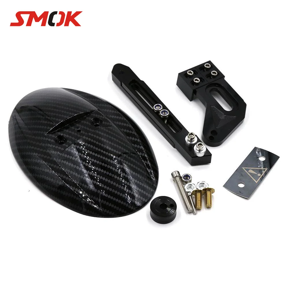 SMOK Motorcycle CNC Aluminum Alloy Carbon Fiber Rear Wheel Tire Fender Bracket Mudguard For Kawasaki Z125 RC150 2010-2015
SMOK Motorcycle CNC Aluminum Alloy Carbon Fiber Rear Wheel Tire Fender Bracket Mudguard For Kawasaki Z125 RC150 2010-2015
