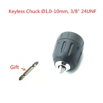 0-10mm 3/8-24UNF Keyless Impact Drill Chuck with Bit For BOSCH Screwdriver GSR14.4-2 GSR12-2 GSR9.6-2 GSR7.2-2
0-10mm 3/8-24UNF Keyless Impact Drill Chuck with Bit For BOSCH Screwdriver GSR14.4-2 GSR12-2 GSR9.6-2 GSR7.2-2