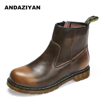 British retro lovers boots men's leather high to help casual shoes tooling tide boots zipper short tube female boots
British retro lovers boots men's leather high to help casual shoes tooling tide boots zipper short tube female boots