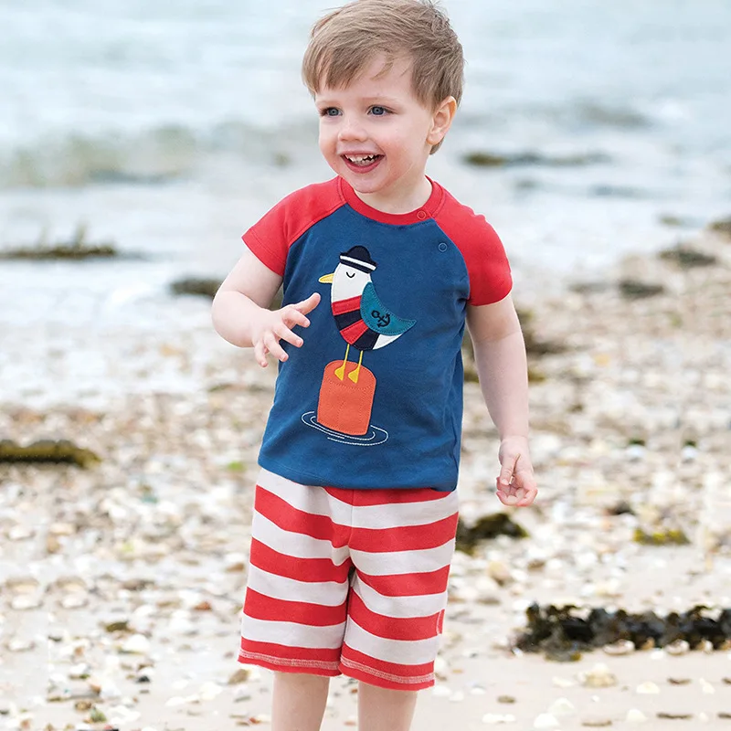 children's clothing summer new brand children's clothing children's suit pure cotton short-sleeved bird cartoon boy suit
children's clothing summer new brand children's clothing children's suit pure cotton short-sleeved bird cartoon boy suit