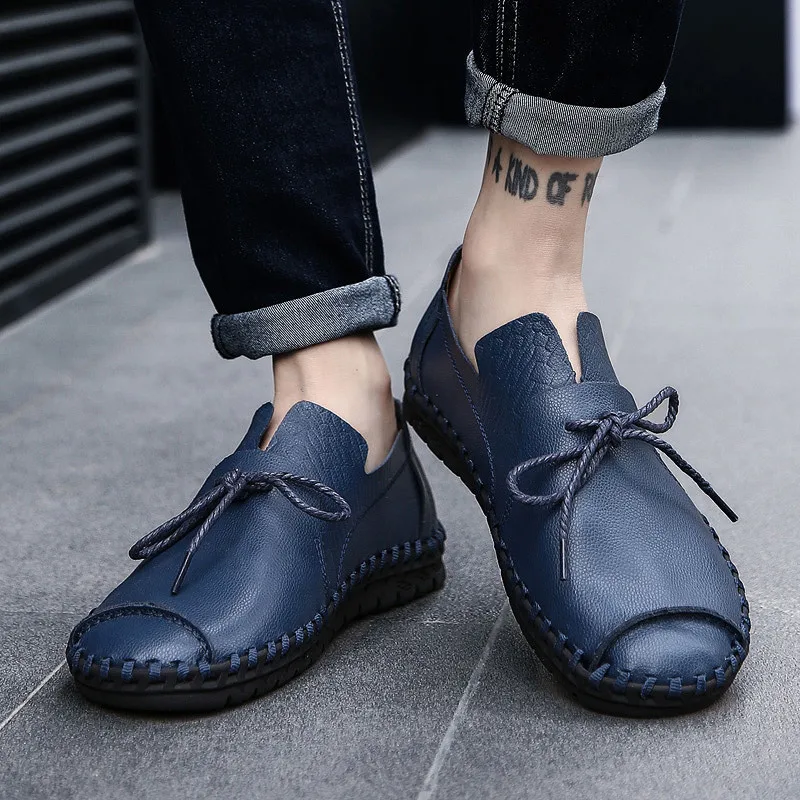 New 2018 Men Casual Leather Shoes Summer Breathable Holes Luxury Brand Flat Shoes for Men Drop Shipping
New 2018 Men Casual Leather Shoes Summer Breathable Holes Luxury Brand Flat Shoes for Men Drop Shipping