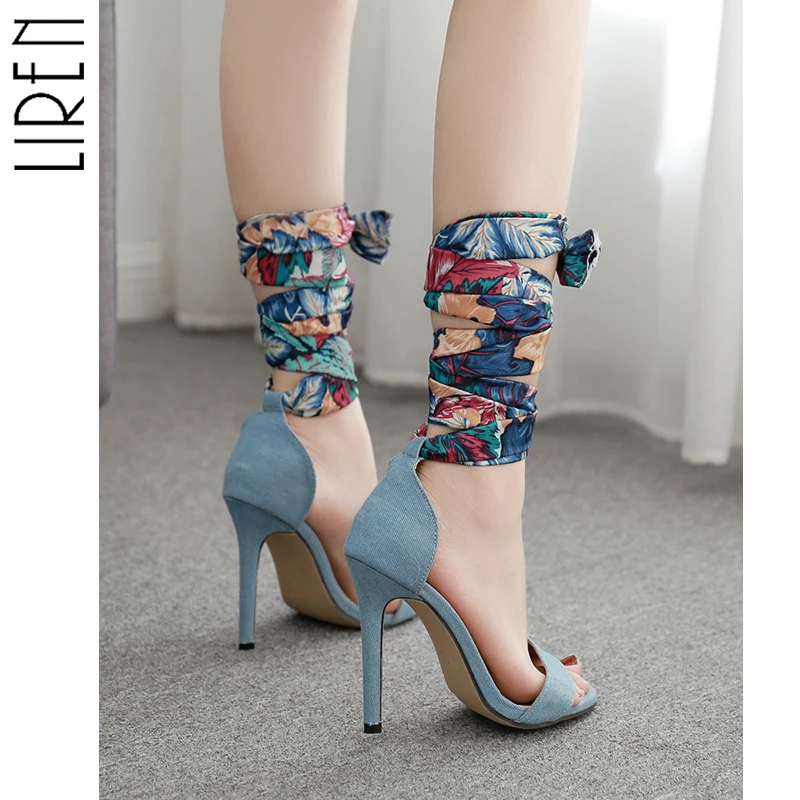 Liren 2019 Mature PU Lace-Up Sandals Summer Open Round Toe Cover Heel Thin High Heels Sandals Silk Scarves Office Daily Shoes
Liren 2019 Mature PU Lace-Up Sandals Summer Open Round Toe Cover Heel Thin High Heels Sandals Silk Scarves Office Daily Shoes