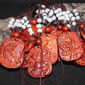 Zodiac red wood pendant mouse cow tiger rabbit dragon snake horse monkey chicken dog pig necklace can choose
Zodiac red wood pendant mouse cow tiger rabbit dragon snake horse monkey chicken dog pig necklace can choose