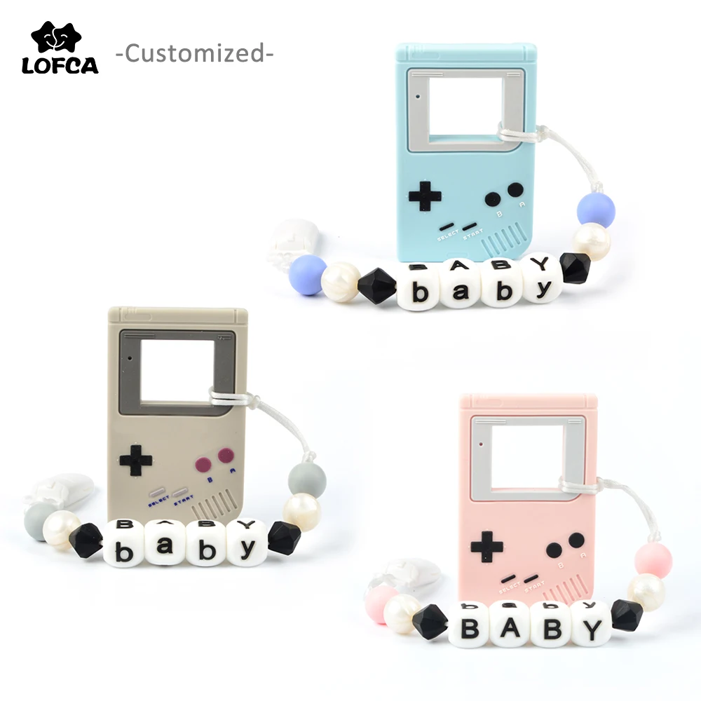 Pacifier Clip Personalized Gameboy Baby Teether Silicone BPA Free Single Loaded Baby Teething Holder Infant Customize Clip Chain
Pacifier Clip Personalized Gameboy Baby Teether Silicone BPA Free Single Loaded Baby Teething Holder Infant Customize Clip Chain