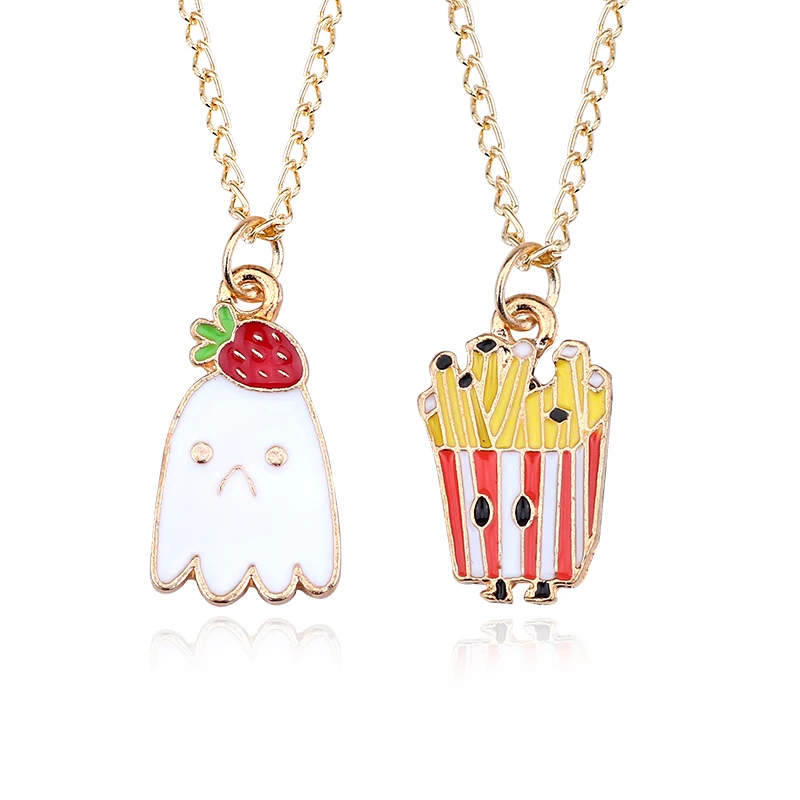 DIY Trendy Food Pendant Cartoon Ice Cream Strawverry Necklace Gold Chain French Fries Necklaces&Pendants Sad Face DropShipping
DIY Trendy Food Pendant Cartoon Ice Cream Strawverry Necklace Gold Chain French Fries Necklaces&Pendants Sad Face DropShipping