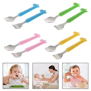 Children Cartoon Cutlery Cute Baby Fork Spoon With Box Shatter-resistant Kids Portable Cutlery Set
Children Cartoon Cutlery Cute Baby Fork Spoon With Box Shatter-resistant Kids Portable Cutlery Set