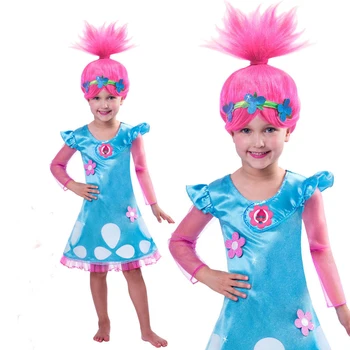 New 2018 Trolls Party Dress for Girls Baby Kid Costumes Autumn Christmas Flower Cartoon Girl Dresses Wig Toddler Clothing Troll
New 2018 Trolls Party Dress for Girls Baby Kid Costumes Autumn Christmas Flower Cartoon Girl Dresses Wig Toddler Clothing Troll