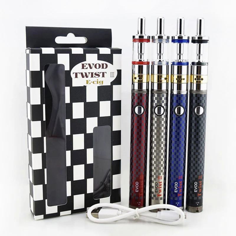 Evod Twist III M16 Kits Electronic Cigarette Evod Twist 3 Vape Kit Battery Airflow Control Atomizer Vape Pen Tank E Cigarette
Evod Twist III M16 Kits Electronic Cigarette Evod Twist 3 Vape Kit Battery Airflow Control Atomizer Vape Pen Tank E Cigarette