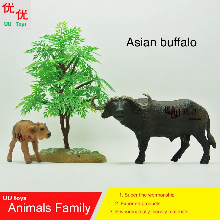 Action Figures: Asian Buffalo family pack Simulation model Animals kids toys children educational props
Action Figures: Asian Buffalo family pack Simulation model Animals kids toys children educational props