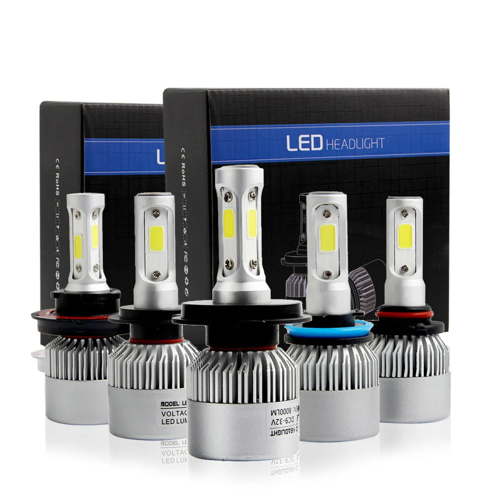 Car Light S2 H4 H7 H1 COB LED Headlight Bulbs H11 H13 12V 9005 9006 H3 9004 9007 9012 72W 8000LM Car LED lamp Fog Light 6500K
Car Light S2 H4 H7 H1 COB LED Headlight Bulbs H11 H13 12V 9005 9006 H3 9004 9007 9012 72W 8000LM Car LED lamp Fog Light 6500K