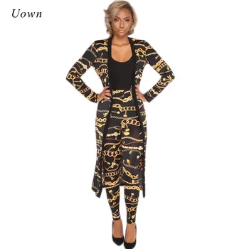 Women Long Cardigan + Printed Leggings Two Piece Set 2020 Autumn Party Celebrity Trench and Trouser Pant Suit Two Piece Outfits
Women Long Cardigan + Printed Leggings Two Piece Set 2020 Autumn Party Celebrity Trench and Trouser Pant Suit Two Piece Outfits