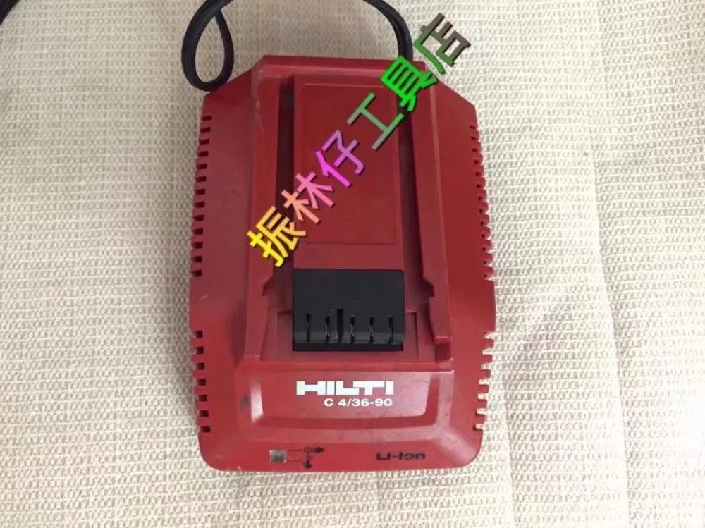 HILTI C4/36 90 lithium battery 220V charger, 14.4v-36v. (original, used products)
HILTI C4/36 90 lithium battery 220V charger, 14.4v-36v. (original, used products)