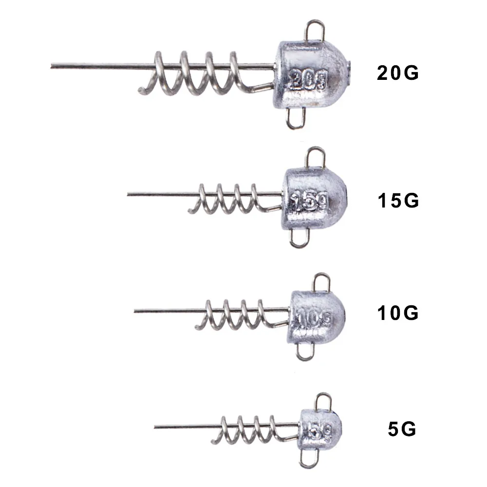 Hunthouse soft lure 5g 10g 15g 20g fishing lead head screw head jig head for big shad fishing tool fishing equipment
Hunthouse soft lure 5g 10g 15g 20g fishing lead head screw head jig head for big shad fishing tool fishing equipment