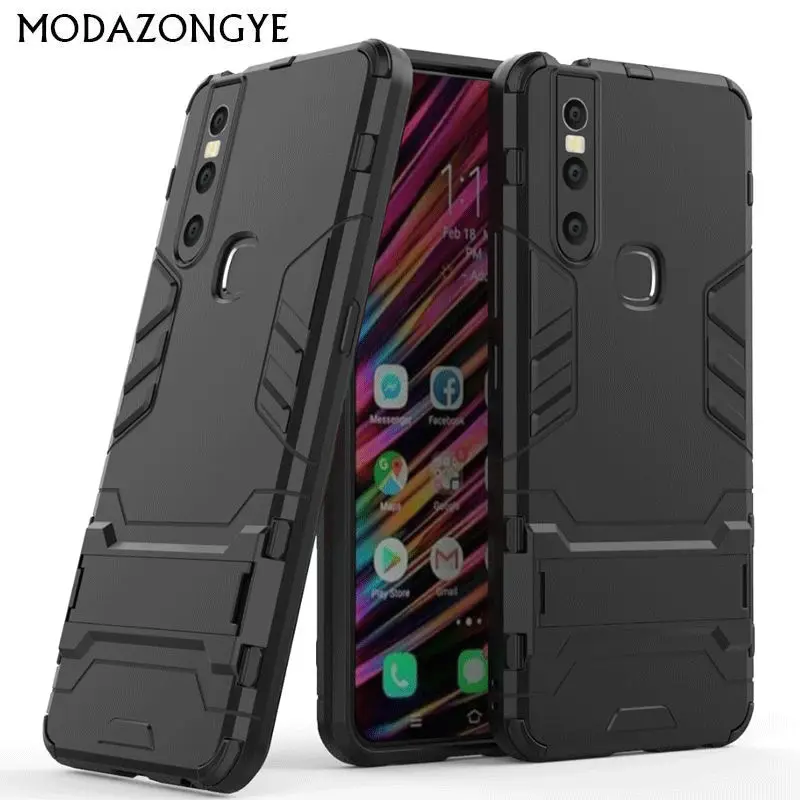 VIVO V15 чехол Pro роскошный армированный Гибридный Силиконовый + жесткий для