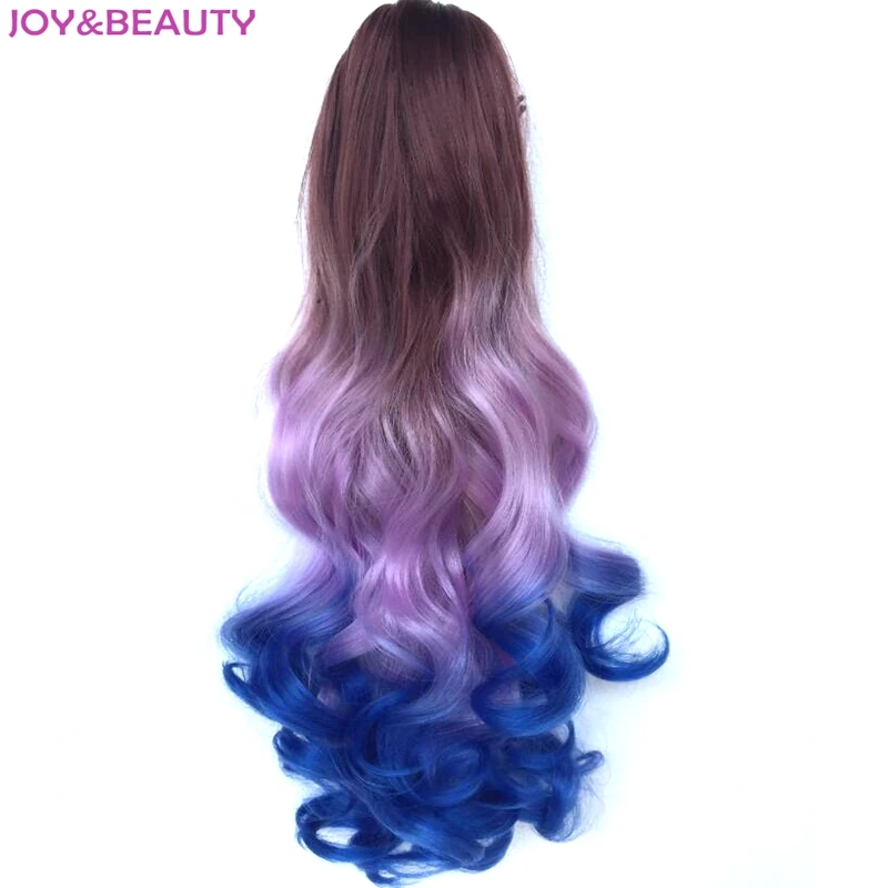 JOY&BEAUTY High Temperature Fiber Synthetic Long Wavy Ponytail Ombre Color 22" Claw Clip On Hair Extension
JOY&BEAUTY High Temperature Fiber Synthetic Long Wavy Ponytail Ombre Color 22" Claw Clip On Hair Extension