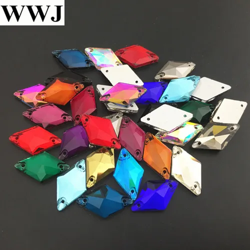 11x19mm Glass Crystal Rhombus Sew On Stone AB,Siam Red, Color Flatback 2 holes Sewing Jewelry Beads
11x19mm Glass Crystal Rhombus Sew On Stone AB,Siam Red, Color Flatback 2 holes Sewing Jewelry Beads