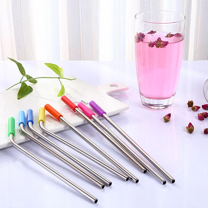 8pcs Stainless Steel Straws Reusable Replacement Metal Straws with Silicone Tips Cleaning Brush P7Ding
8pcs Stainless Steel Straws Reusable Replacement Metal Straws with Silicone Tips Cleaning Brush P7Ding