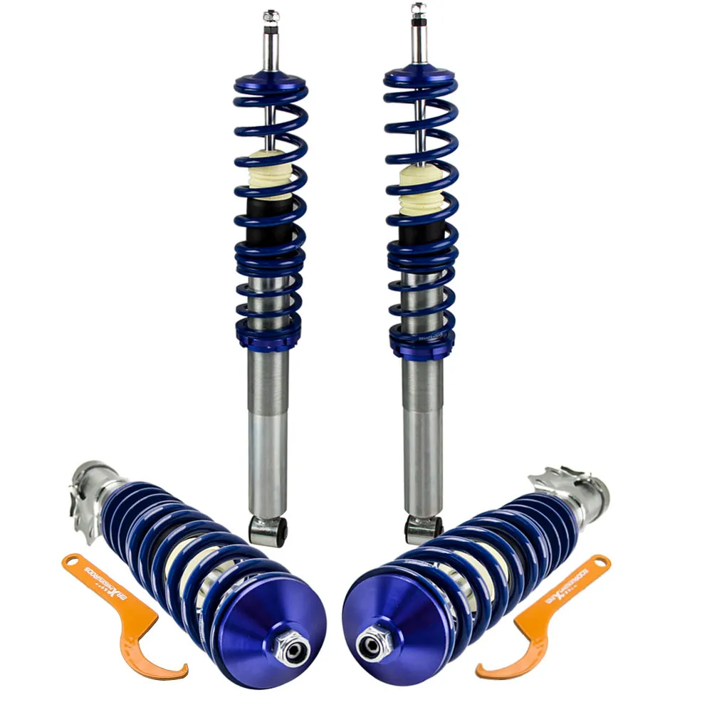Coilovers for VW Golf Mk3 VR6 Coilover Lowering Suspension Units 1991-1997 for MK2 Vento and Corrado 741005 Spring Struts Blue
Coilovers for VW Golf Mk3 VR6 Coilover Lowering Suspension Units 1991-1997 for MK2 Vento and Corrado 741005 Spring Struts Blue