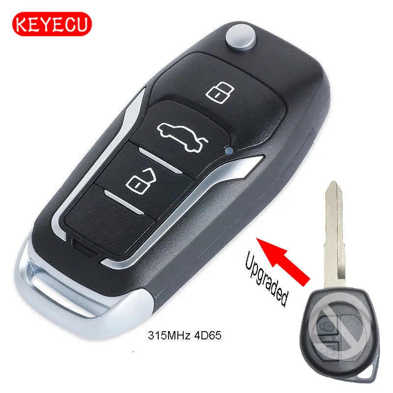 Keyecu Upgraded Flip Remote Key Fob 315MHz 4D65 Chip for Suzuki Jimny 1998-2011 SZK002
Keyecu Upgraded Flip Remote Key Fob 315MHz 4D65 Chip for Suzuki Jimny 1998-2011 SZK002