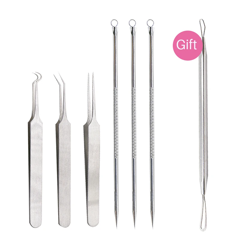 7Pcs/Set Acne Needles Face Care Tools Blackhead Extractor Remover Needles Acne Tweezers Pimples Blemish Blackhead Remove Tools
7Pcs/Set Acne Needles Face Care Tools Blackhead Extractor Remover Needles Acne Tweezers Pimples Blemish Blackhead Remove Tools