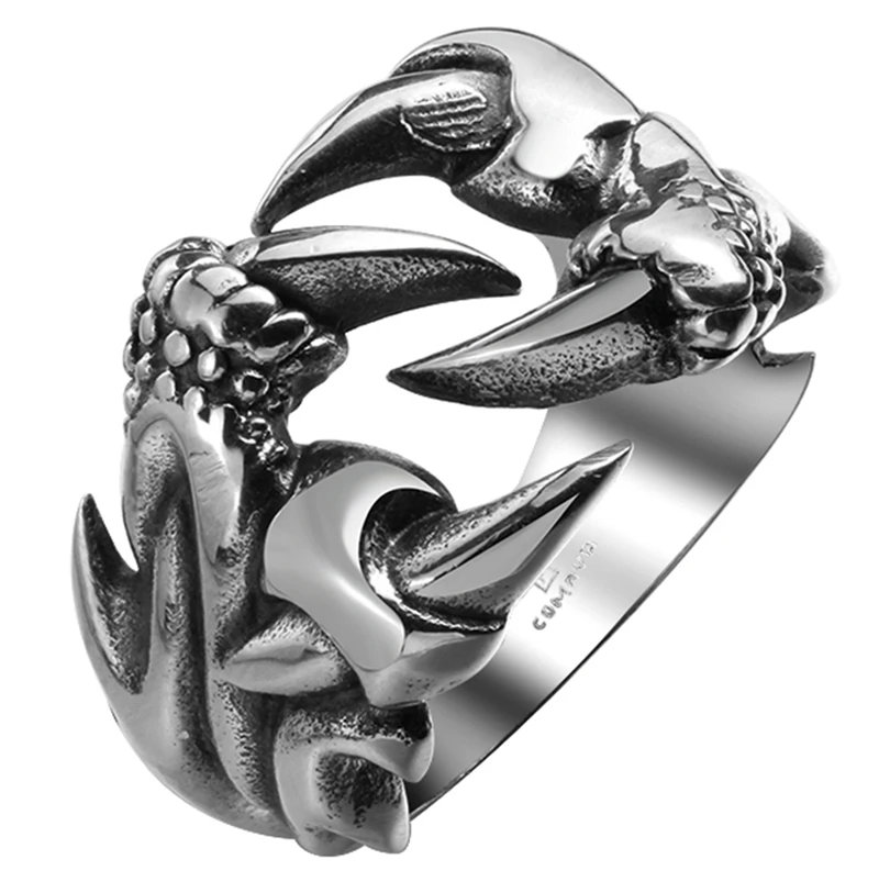 Heavy Vintage Stainless Steel Biker Men's Ring Vintage Dragon Claw Punk Men Jewelry 316L Dragon Claw Heart Party Rings
Heavy Vintage Stainless Steel Biker Men's Ring Vintage Dragon Claw Punk Men Jewelry 316L Dragon Claw Heart Party Rings