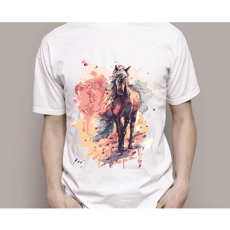 Colorful Horse DIY T-shirt Digital Painting By Numbers on T-shirt Modern Fashion Art Painting on cloth Unique Gift DIY Clothing
Colorful Horse DIY T-shirt Digital Painting By Numbers on T-shirt Modern Fashion Art Painting on cloth Unique Gift DIY Clothing