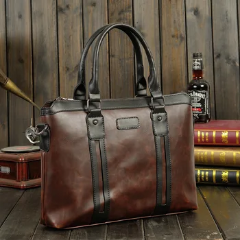 Men Vintage Business PU Leather Briefcase Travel Causal Shoulder Messenger Portfolio Laptop Bags Lawer Handbag
Men Vintage Business PU Leather Briefcase Travel Causal Shoulder Messenger Portfolio Laptop Bags Lawer Handbag