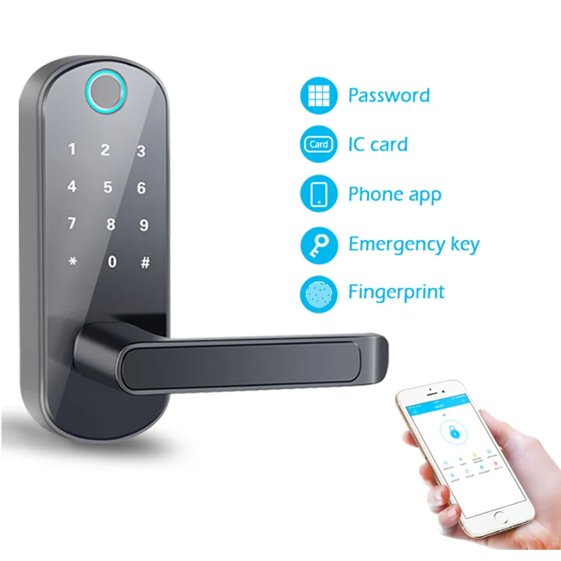Bluetooth Smartphone Control Smart Lock,Fingerprint Lock,Electronic Digital Door Lock System
Bluetooth Smartphone Control Smart Lock,Fingerprint Lock,Electronic Digital Door Lock System