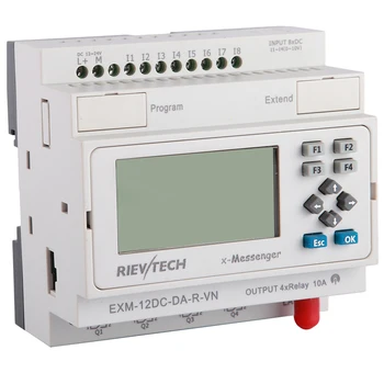 GSM/SMS/GPRS PLC,ideal solution for remote control& monitoring &alarming applications ,intelligent controller EXM-12DC-DA-R-VN
GSM/SMS/GPRS PLC,ideal solution for remote control& monitoring &alarming applications ,intelligent controller EXM-12DC-DA-R-VN