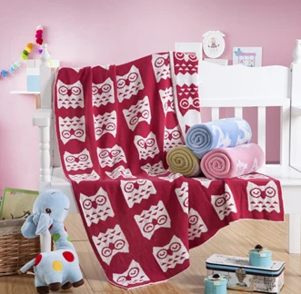 Cotton baby owl blanket,size 90 x 110cm thread blanket,100% cotton baby knitted blanket on bed,4 color travel blanket airplane
Cotton baby owl blanket,size 90 x 110cm thread blanket,100% cotton baby knitted blanket on bed,4 color travel blanket airplane