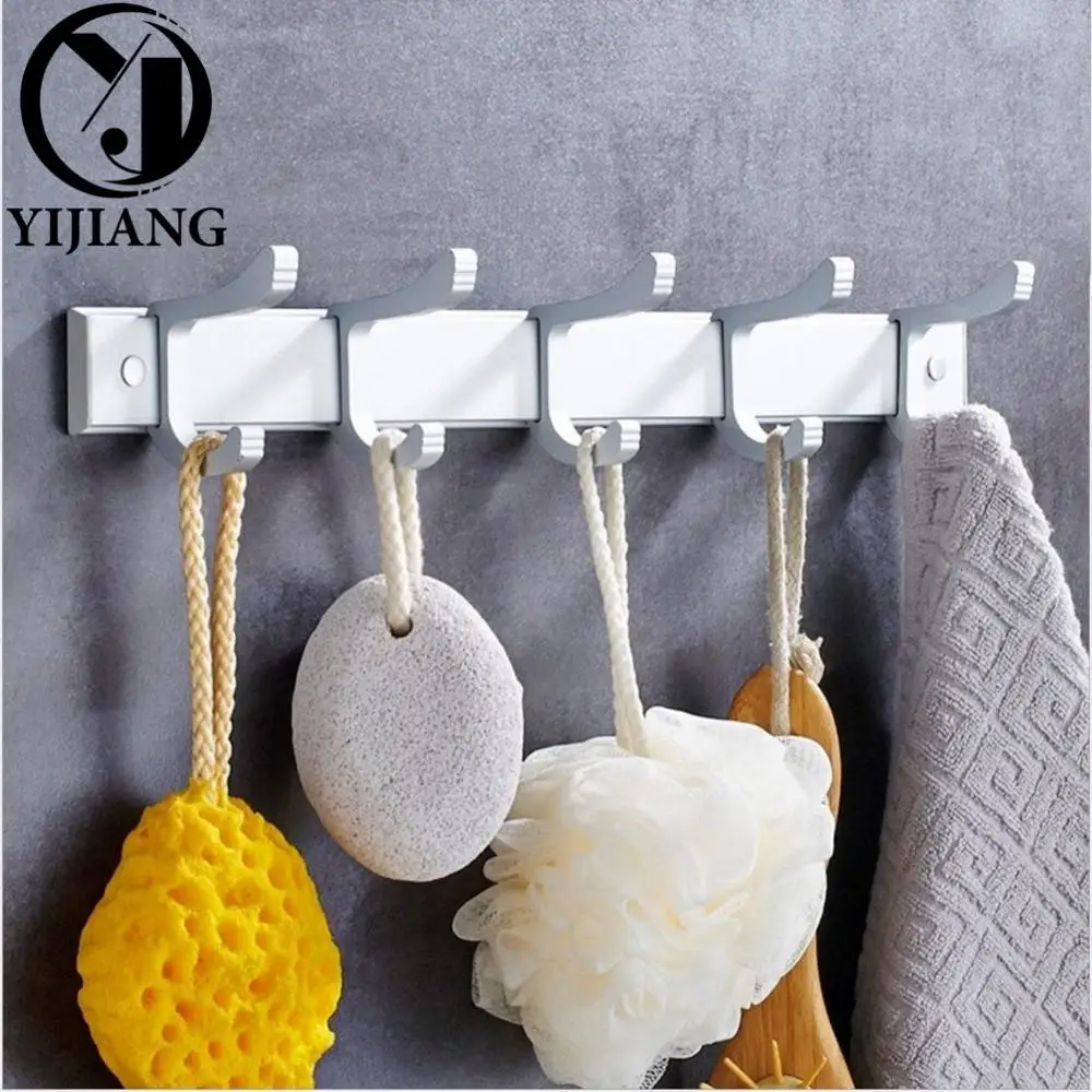 Aluminum Space Material Double Row Activity Clothes Hook Kitchen Bathroom Hook Behind The Door (YJ-HK-001)
Aluminum Space Material Double Row Activity Clothes Hook Kitchen Bathroom Hook Behind The Door (YJ-HK-001)