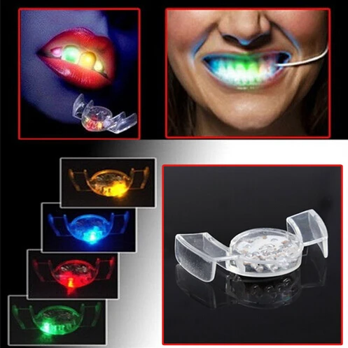 New Arrival LED Flash Light Mouth Guard Piece 4 Colors Party Glowing Tooth Toy Light Up Toy Party Glowing Christmas gift
New Arrival LED Flash Light Mouth Guard Piece 4 Colors Party Glowing Tooth Toy Light Up Toy Party Glowing Christmas gift
