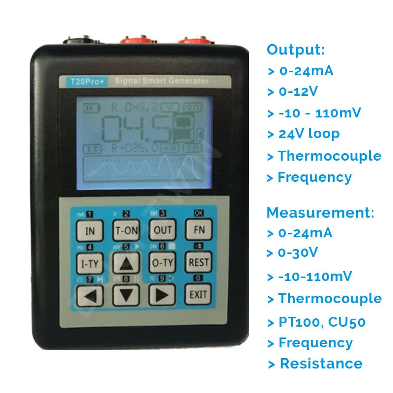 Precision 4-20mA 0-10V Current Voltage Frequency Signal Generator 0-10KHz Frequency Thermocouple Calibrator for Pressure Sensor
Precision 4-20mA 0-10V Current Voltage Frequency Signal Generator 0-10KHz Frequency Thermocouple Calibrator for Pressure Sensor
