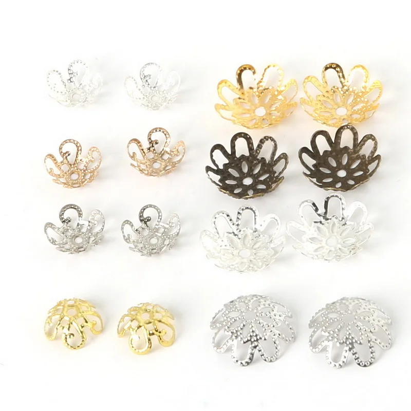 100pcs/ lot 10*4mm Metal Flower Bead Caps Iron 5-petal End Caps Fit Jewelry Making findings DIY FDA015-01
100pcs/ lot 10*4mm Metal Flower Bead Caps Iron 5-petal End Caps Fit Jewelry Making findings DIY FDA015-01
