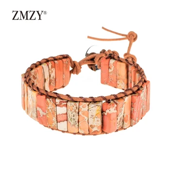 ZMZY Handmade Weaving Chakra Charm Beaded Bracelet Natural Stone Tube Bracelets Creative Women Statement Jewelry Gift
ZMZY Handmade Weaving Chakra Charm Beaded Bracelet Natural Stone Tube Bracelets Creative Women Statement Jewelry Gift