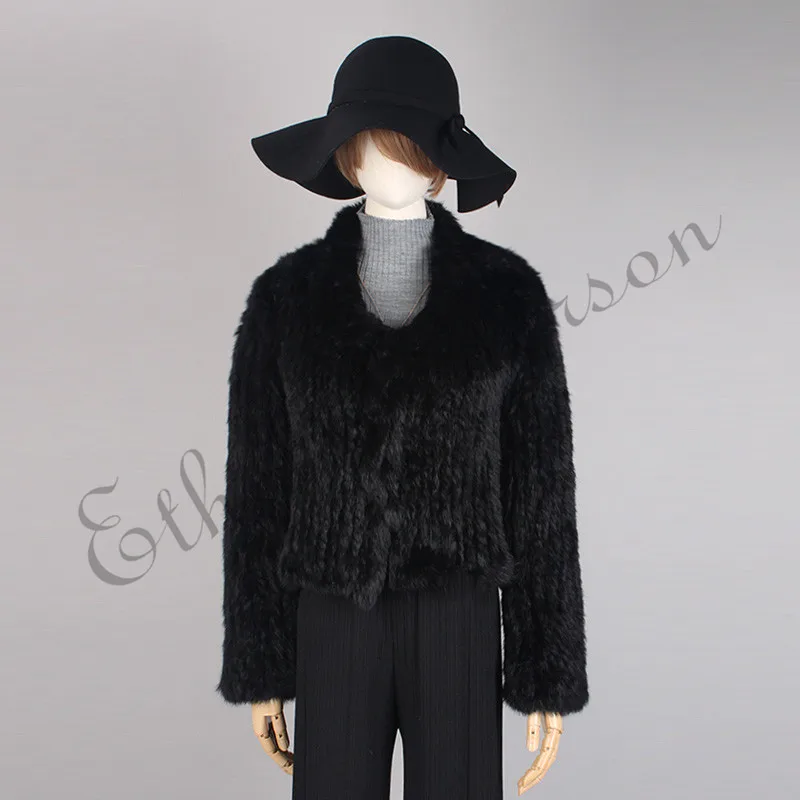 ETHEL ANDERSON Popula Fur Jacket Lady Knitted Coat Real Rabbit O-Neck Short Cardigan Best Design Long Sleeve Outwear Best Gift
ETHEL ANDERSON Popula Fur Jacket Lady Knitted Coat Real Rabbit O-Neck Short Cardigan Best Design Long Sleeve Outwear Best Gift