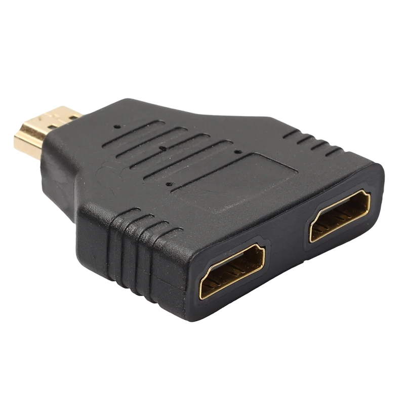 New HDMI Splitter Cable 1080P HDMI Port Male To Female 1 In 2 Out Splitter Cable Adapter Converter Auto Switch extender Adapter
