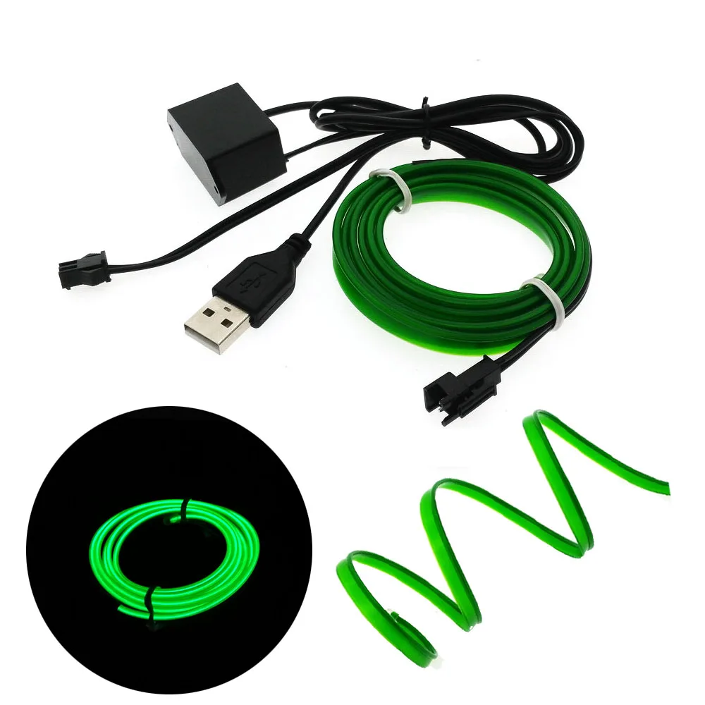 EL Wire lights 6mm Sewing Edge Neon Light Dance Party Car Decor Light Neon Flexible EL Wire Rope Tube LED Strip With 5V USB Plug
EL Wire lights 6mm Sewing Edge Neon Light Dance Party Car Decor Light Neon Flexible EL Wire Rope Tube LED Strip With 5V USB Plug