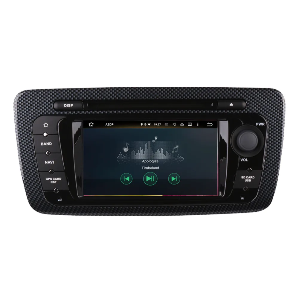 7 дюймовый автомобильный GPS навигатор Android 8 0 Восьмиядерный процессор ОЗУ 4 Гб Bluetooth для Seat Ibiza 2013 DVD плеер Wi Fi