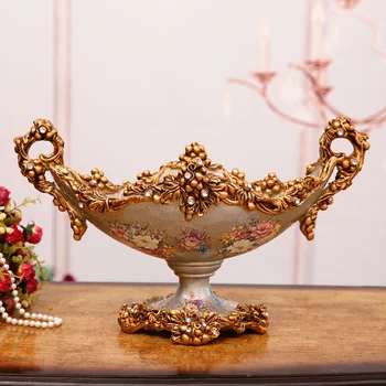 Home Furnishing large fruit plate decoration luxurious living room coffee table retro fruit bowl Home Furnishing Decor 
Home Furnishing large fruit plate decoration luxurious living room coffee table retro fruit bowl Home Furnishing Decor