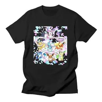 Women's Eevee Evolutions T Shirts Black T-Shirt Short Sleeve Fashion T shirt Design Style New Fashion Short Sleeve
Women's Eevee Evolutions T Shirts Black T-Shirt Short Sleeve Fashion T shirt Design Style New Fashion Short Sleeve