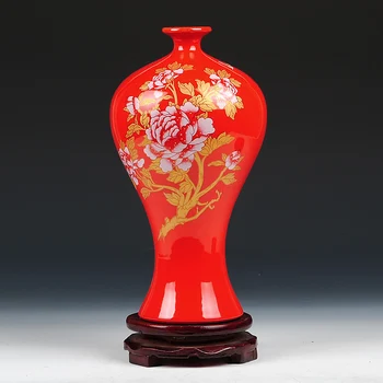 modern fashion home decoration crafts decoration beauty bottle Ceramics red peony vase
modern fashion home decoration crafts decoration beauty bottle Ceramics red peony vase