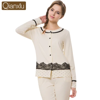 2020 Spring Homewear Female Elegant LacePajama sets Ladies Cotton Sleepwear suit Women O-neck collar Cardigan t shirt & Pants
2020 Spring Homewear Female Elegant LacePajama sets Ladies Cotton Sleepwear suit Women O-neck collar Cardigan t shirt & Pants