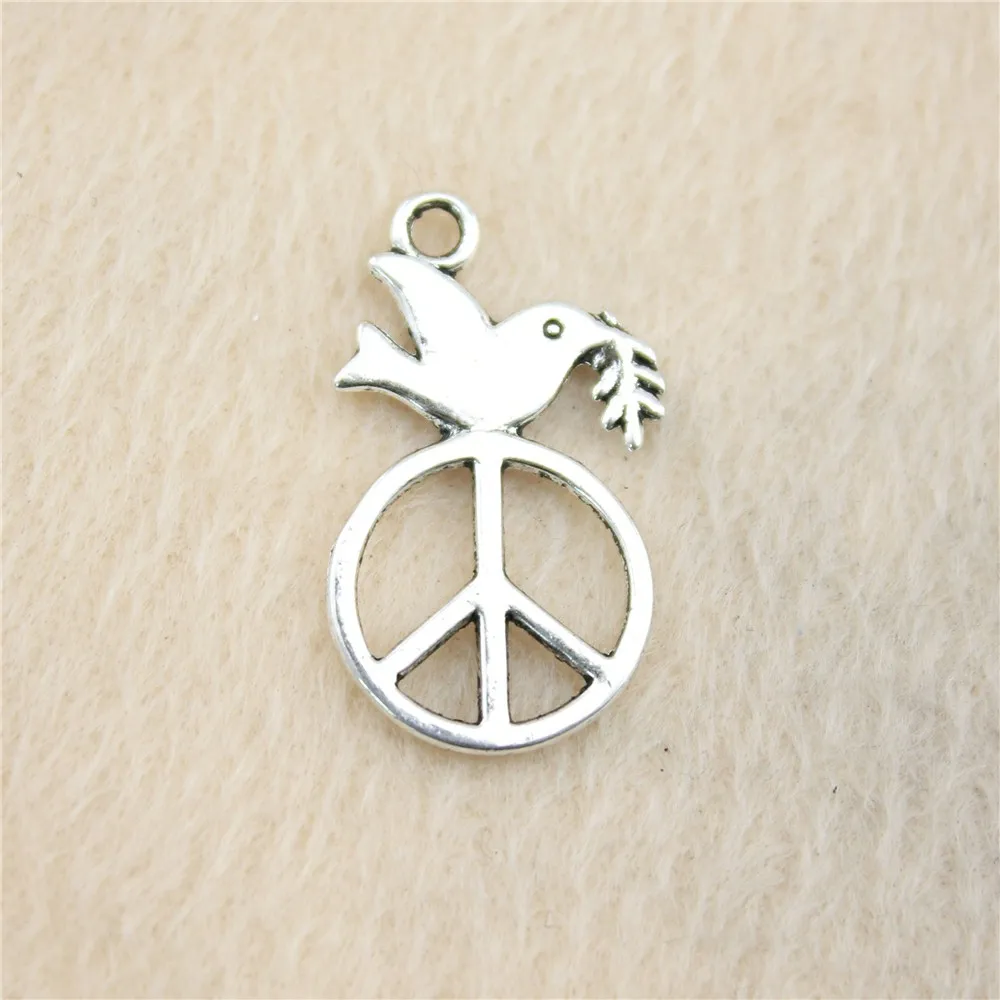 53pcs/lot 28*16mm ancient silver Peace Dove charm Pendants DIY jewelry for bracelet necklace earring
53pcs/lot 28*16mm ancient silver Peace Dove charm Pendants DIY jewelry for bracelet necklace earring
