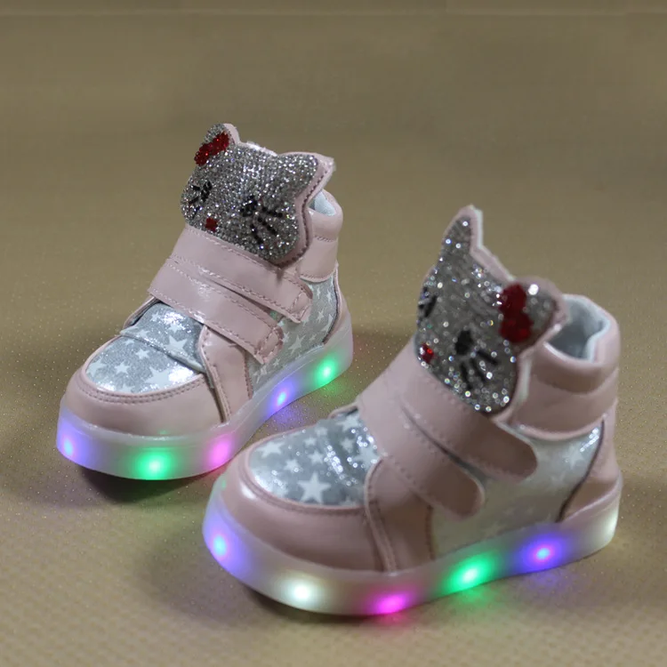 2018 boys girls casual shoes with flash LED toddler children's breathable running sport shoes cartoon KT Cat glowing sneakers 84
2018 boys girls casual shoes with flash LED toddler children's breathable running sport shoes cartoon KT Cat glowing sneakers 84